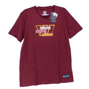 Washington Commanders Men's Crimson & Gold T-Shirt Official NFL Apparel LARGE